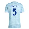 Virallinen pelipaita Juventus Locatelli 5 Vieras 2025-26 Lyhythihainen - Lasten ( + Lyhyet housut )